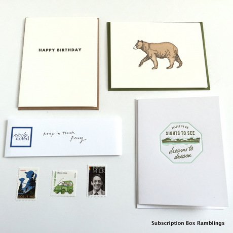 Nicely Noted stationery subscription service