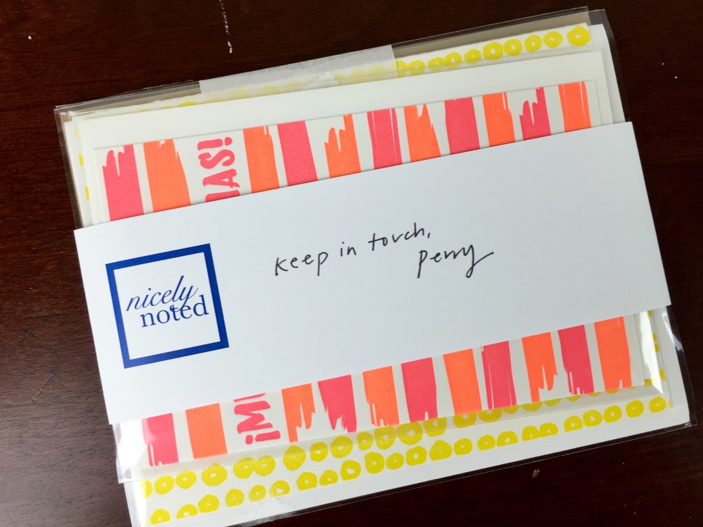 Nicely Noted stationery subscription service
