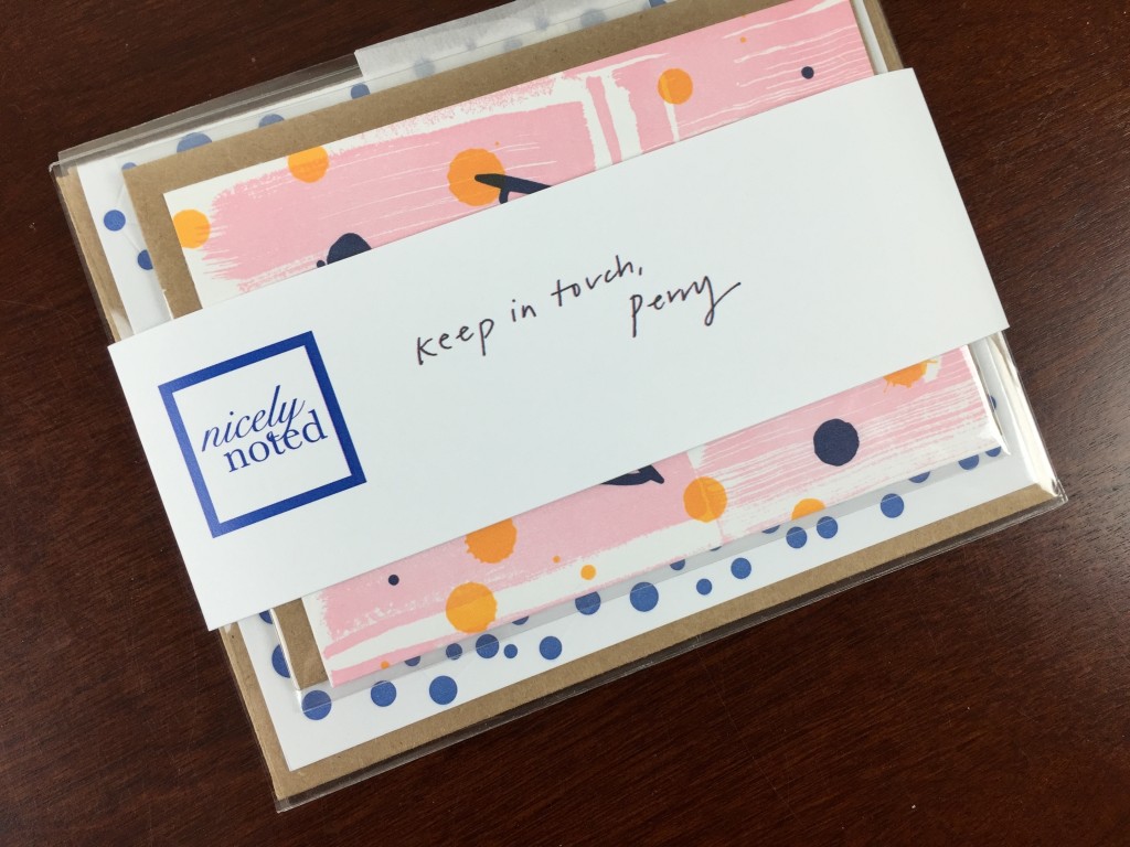 Nicely Noted stationery subscription service