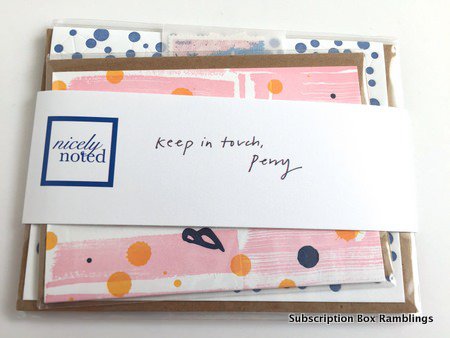 Nicely Noted stationery subscription service