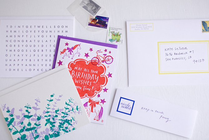 Nicely Noted Letterpress Stationery Subscription