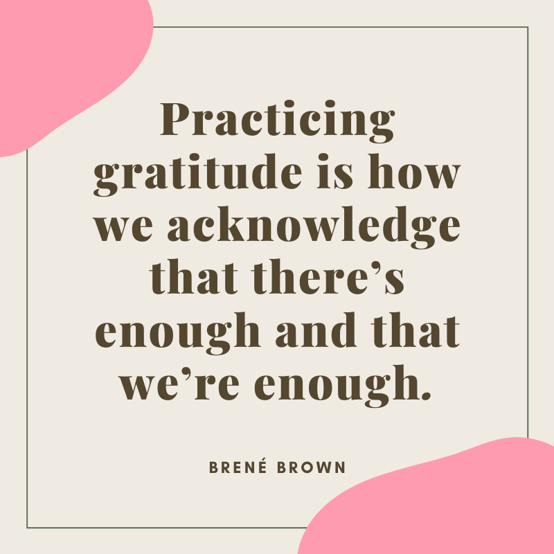 Brene Brown Quote on Gratitude